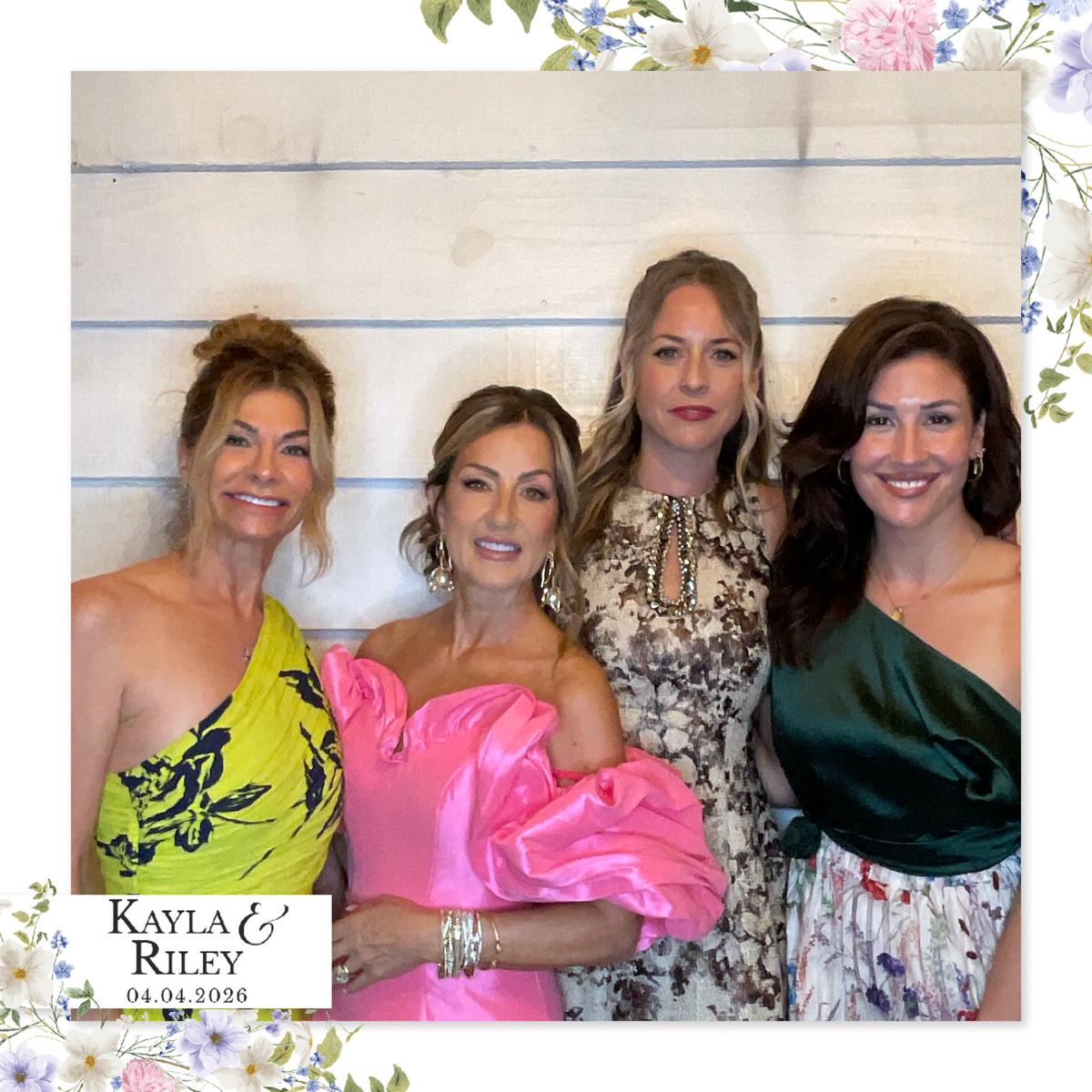 MirrorPIX custom wedding photo print — Kayla and Riley